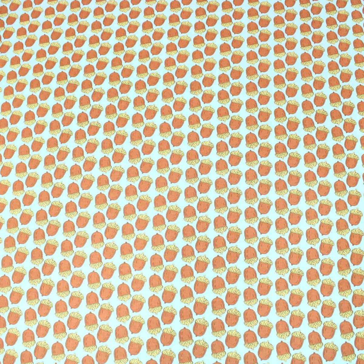 3 Metre Premium 100% Digital Quilting Cotton - Acorn - 44" Wide Light Turquoise - Pound A Metre