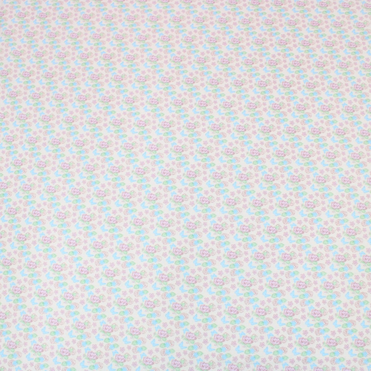 3 Metre Premium 100% Digital Quilting Cotton - Ditsy - 44" Wide Light Blue - Pound A Metre