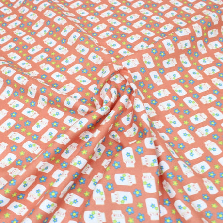 Pound A Metre 3 Metre 3 Metre Premium 100% Digital Quilting Cotton - Milk Bottle - 44" Wide Strawberry Red