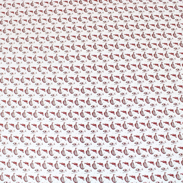 Pound A Metre Full Metre 3 Metre Premium 100% Digital Quilting Cotton - Transport - 44" Wide White