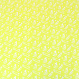 Pound A Metre 3 Metre 3 Metre Premium 100% Digital Quilting Cotton - Trumpet  - 44" Wide Lime Yellow
