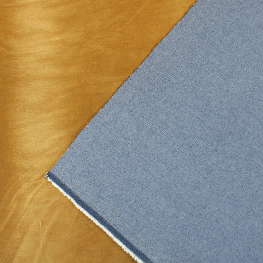 3 Metre Premium Denim Backed Suede 55” Wide Warm Ginger - Pound A Metre