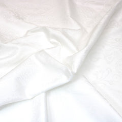 3 Metre Premium Jacquard Embroidered 55” Wide White. - Pound A Metre