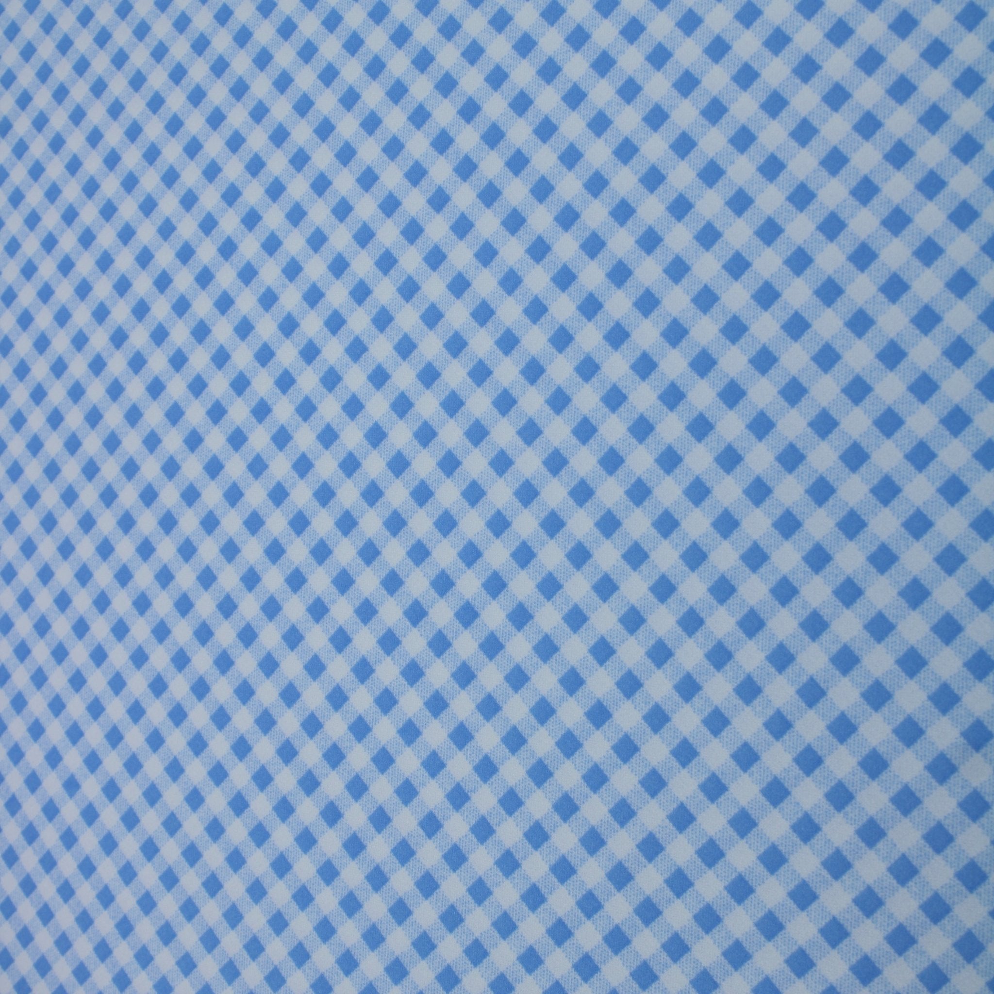 3 Metre Premium Quality Textured Tartan Printed Scuba - 55" Wide Baby Blue & White - Pound A Metre
