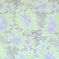 3 Metre Premium Soft Knit Floral Terry Jersey - 55" Wide Green - Pound A Metre