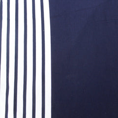 3 Metre Premium Sweatshirt Jersey 55" Wide Deep Navy striped - Pound A Metre