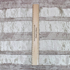 3 Metre Quality Embroidered Tafetta Fabric - 55" Wide Champagne - Pound A Metre