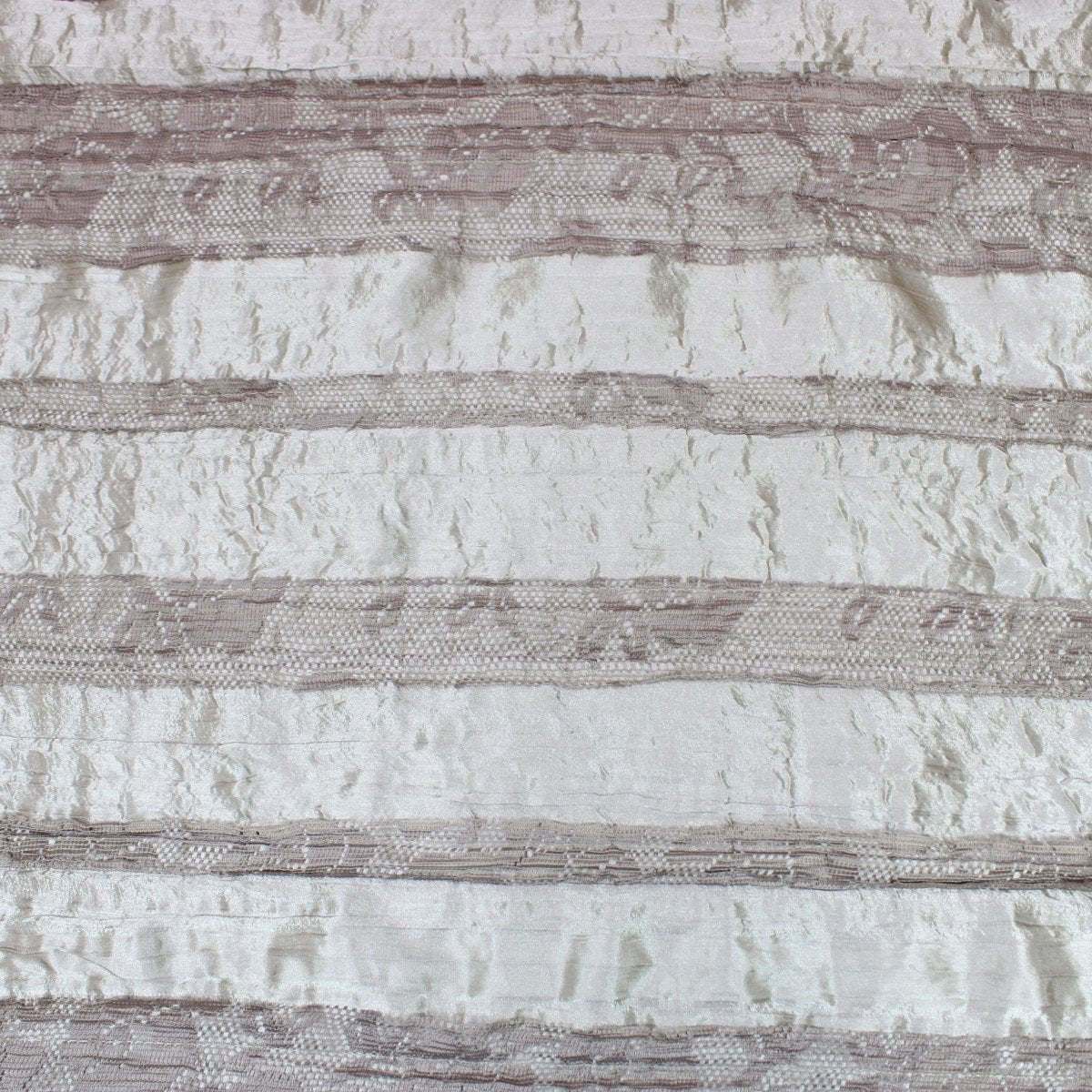 3 Metre Quality Embroidered Tafetta Fabric - 55" Wide Champagne - Pound A Metre