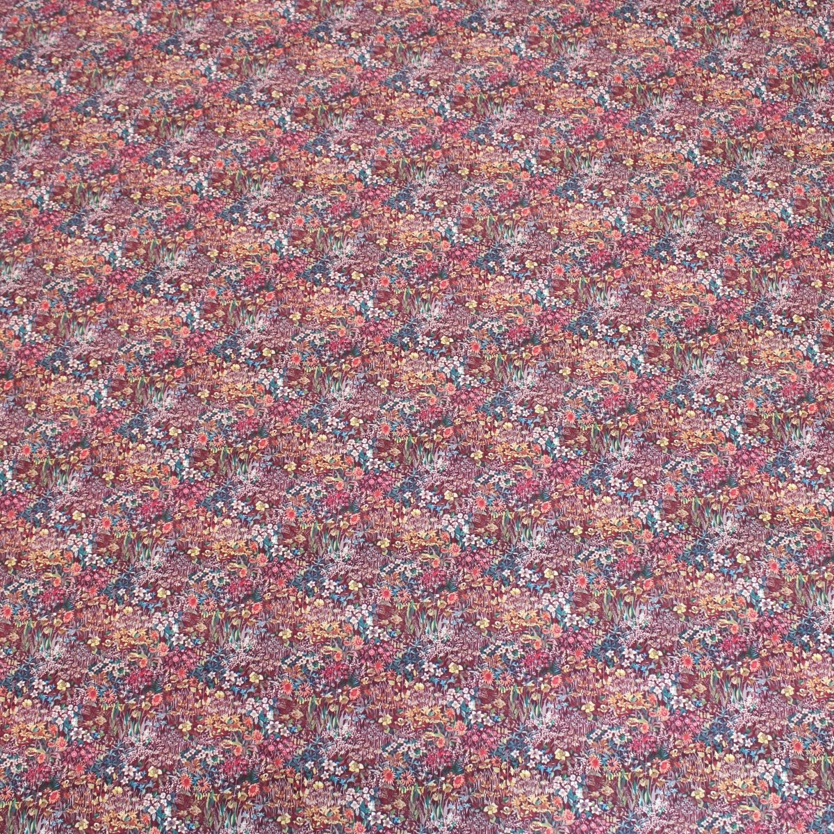 3 Metre Santorini Soft Crepe - Persian - 45" Wide Wine - Pound A Metre