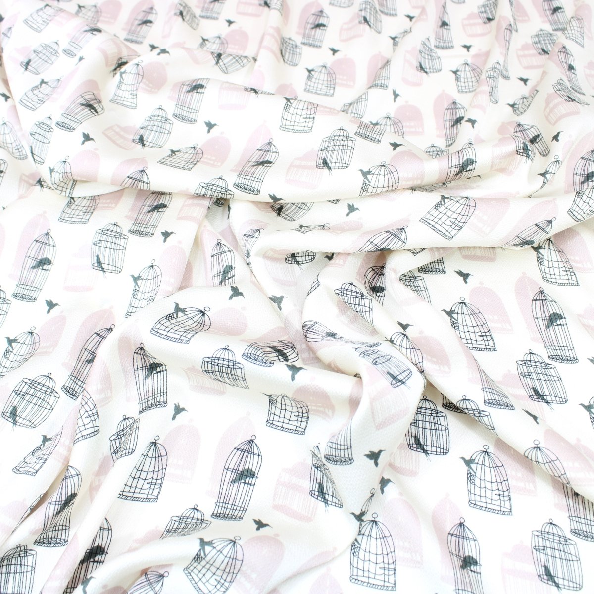 3 Metre Satin Effect Dress-Crepe Georgette 55" Wide Ivory - Pound A Metre