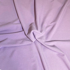 3 Metre Shine Striped Ribbed Jersey - 55" Wide Lilac - Pound A Metre