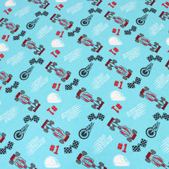 3 Metre Soft Brushed Cotton 45" Wide Sportscar - Aqua Blue - Pound A Metre