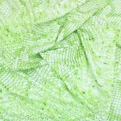 3 Metre Soft Snakeskin Lycra Jersey 55" Wide Lime - Pound A Metre