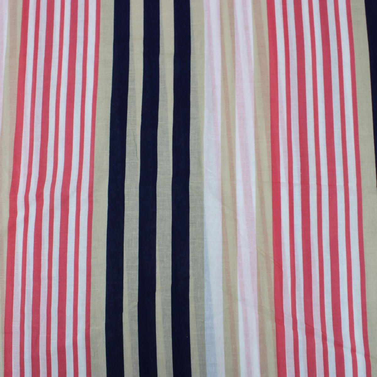 3 Metre Soft Striped Fashion Linen 60" Wide - Pink/Beige - Pound A Metre