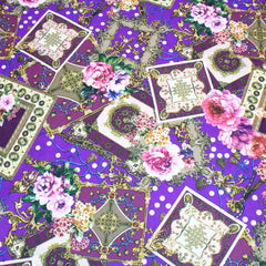 3 Metre Soft Vintage Poly Jersey - 55" Wide Purple - Pound A Metre