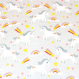 Pound A Metre 3 Metre 3 Metre Super Quality Smooth Organic Cotton - Unicorn - 45" Light Grey