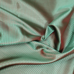 3 Metre Two-Toned Jacquard Effect Lining 55" Green/Red - Pound A Metre