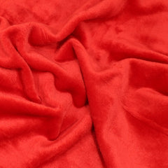 3 Metre Ultra Soft Cuddle Fleece 60” Wide Red - Pound A Metre
