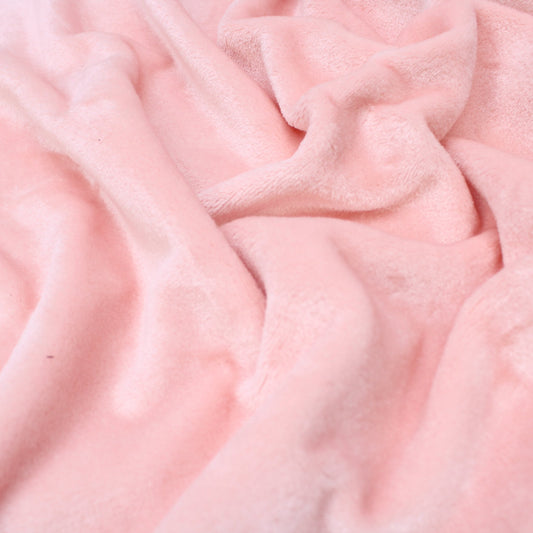 3 Metre Ultra Soft Premium Cuddle Fleece 60” Wide Salmon Pink - Pound A Metre