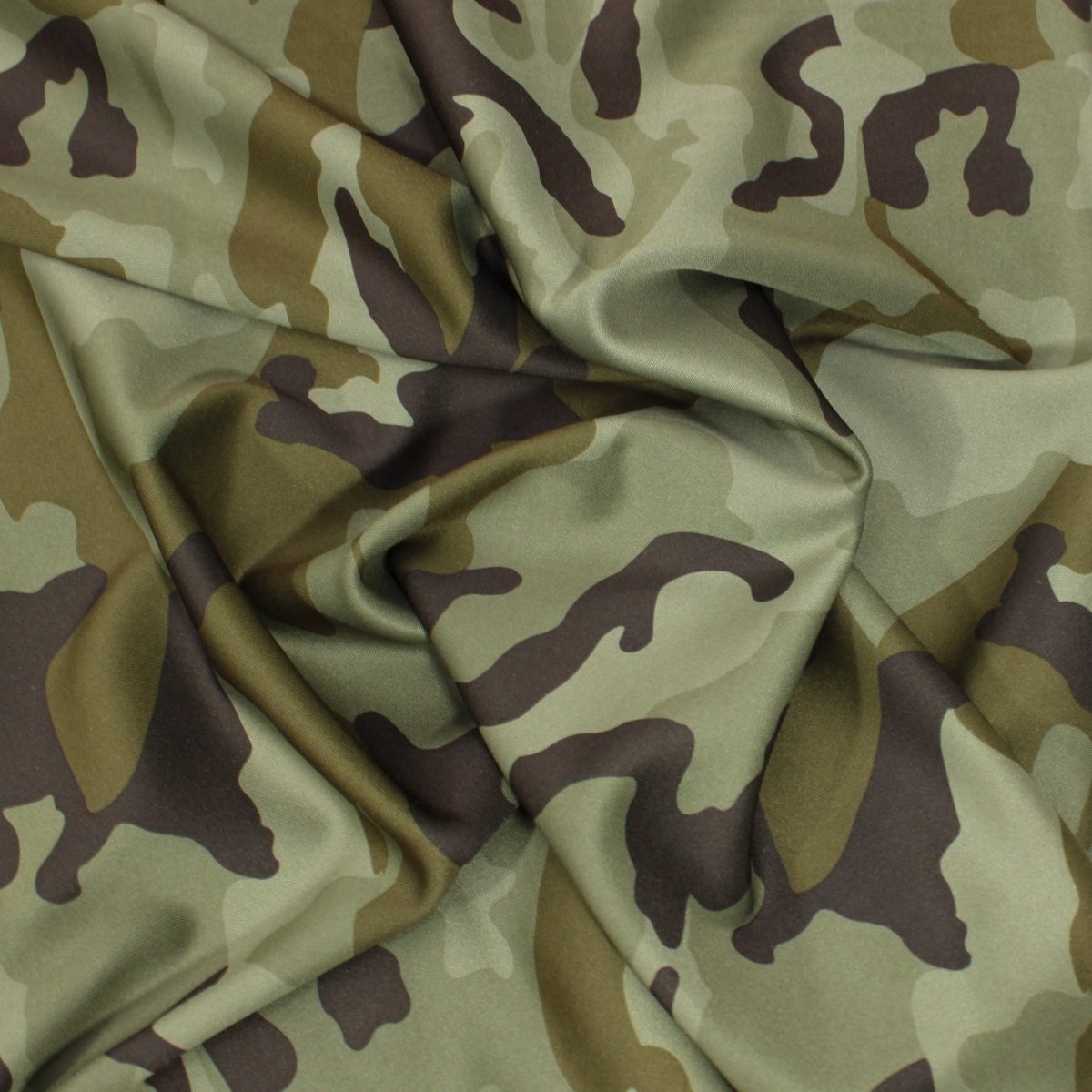 3 Metres Army Camouflage Scuba Jersey 55" Wide - Pound A Metre