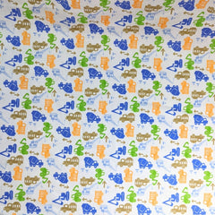 3 Metres Brushed Cotton Blend Fabric- Trucks - Pound A Metre
