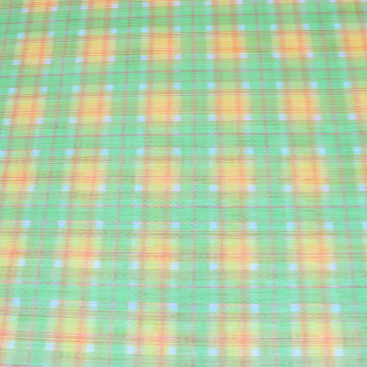 3 Metres Chequered Light Net 55" Wide Green & Orange - Pound A Metre