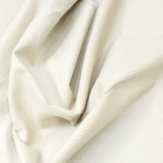 3 Metres Classic 8 Wale Comfortable Cotton Corduroy 55" Wide ButterCream - Pound A Metre