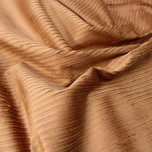 3 Metres Classic 8 Wale Comfortable Cotton Corduroy 55" Wide Rustic Brown - Pound A Metre