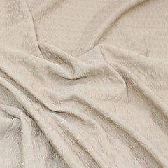 3 Metres Cozy-Knit Textured Scuba Jersey 55" Wide Light Brown - Pound A Metre