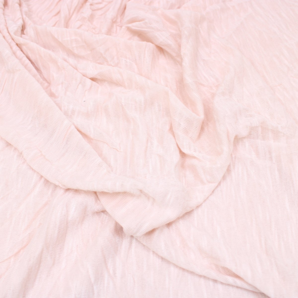 3 Metres Crinkle Knit Light Weight Jersey- 55" Wide Pale Pink - Pound A Metre