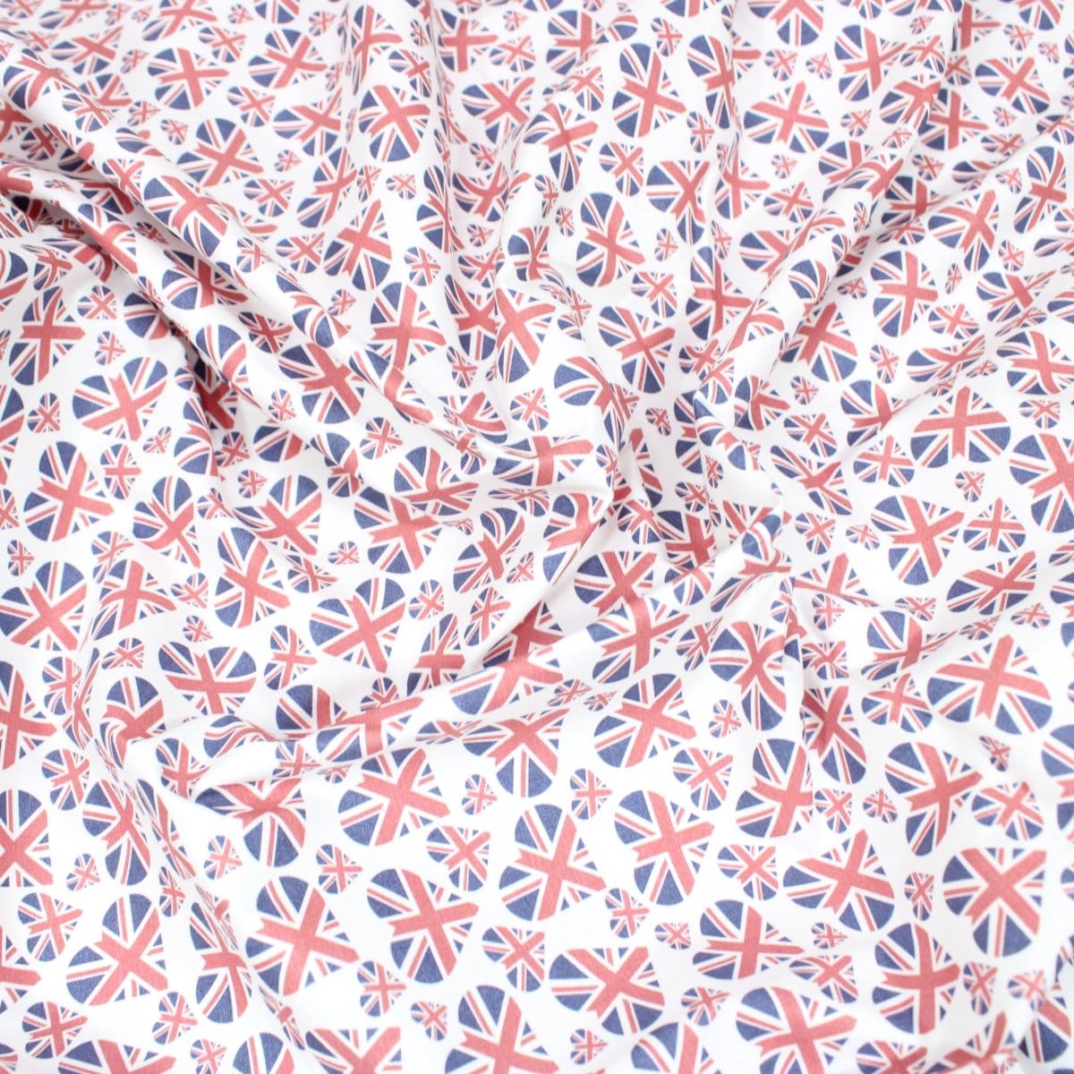 Pound A Metre 3 Metres 3 Metres Digitally Printed 100% Cotton, 45" Wide- Union Hearts