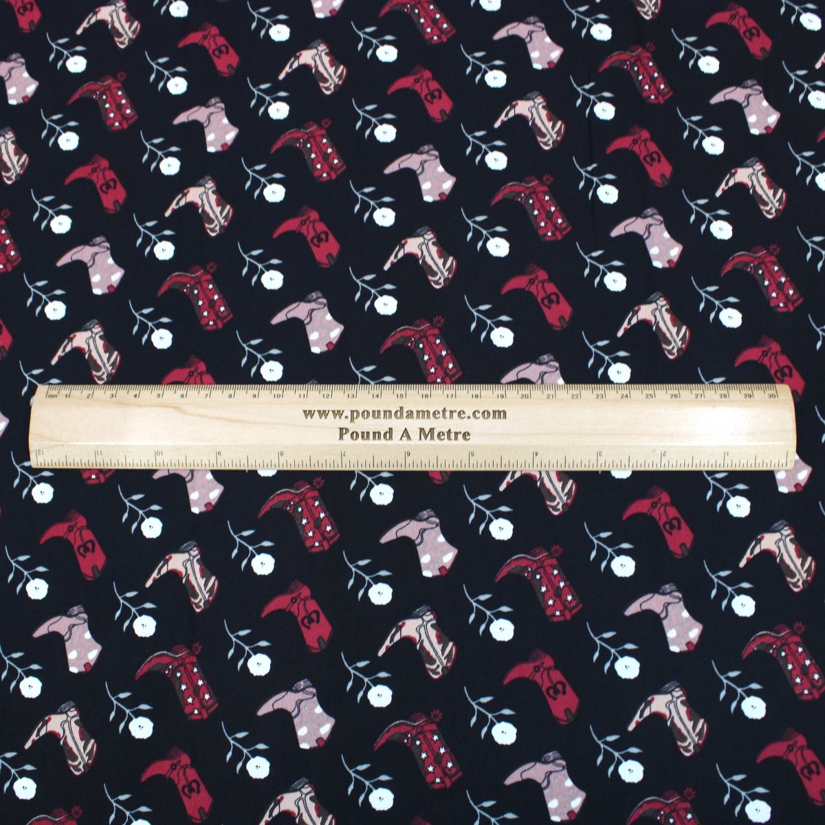 3 Metres Dressmaking Fashion Santana Crepe 55" wide Black - Pound A Metre