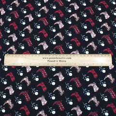 3 Metres Dressmaking Fashion Santana Crepe 55" wide Black - Pound A Metre
