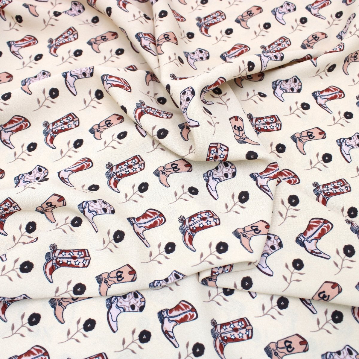 3 Metres Dressmaking Fashion Santana Crepe 55" wide Nude - Pound A Metre