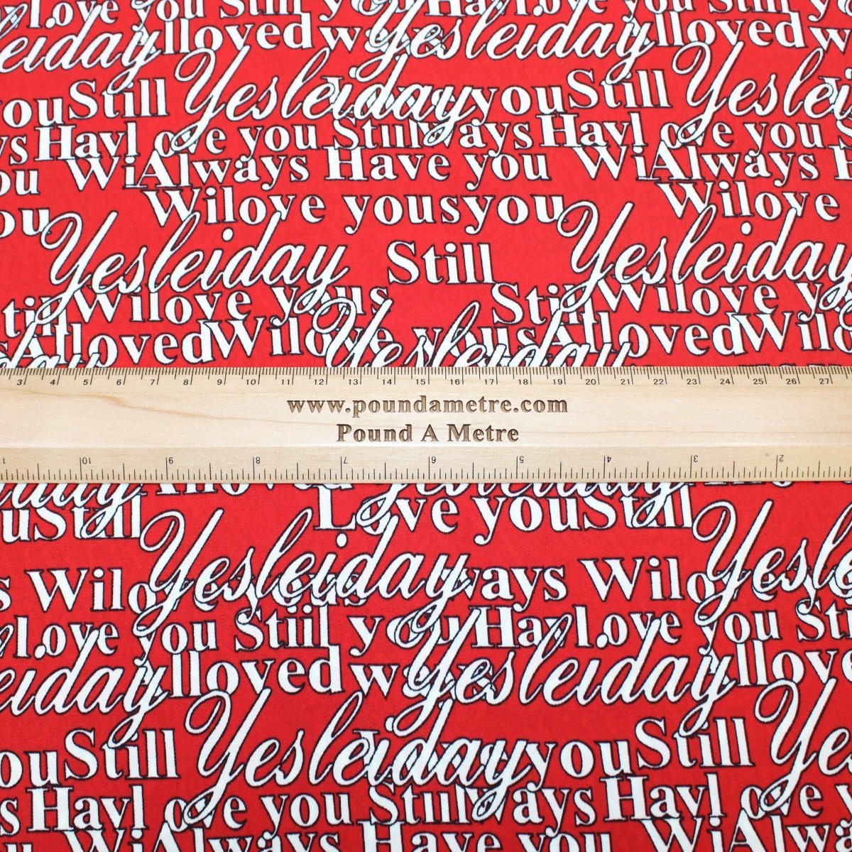 3 Metres Dressmaking Fashion Santana Crepe 55" wide Red - Pound A Metre