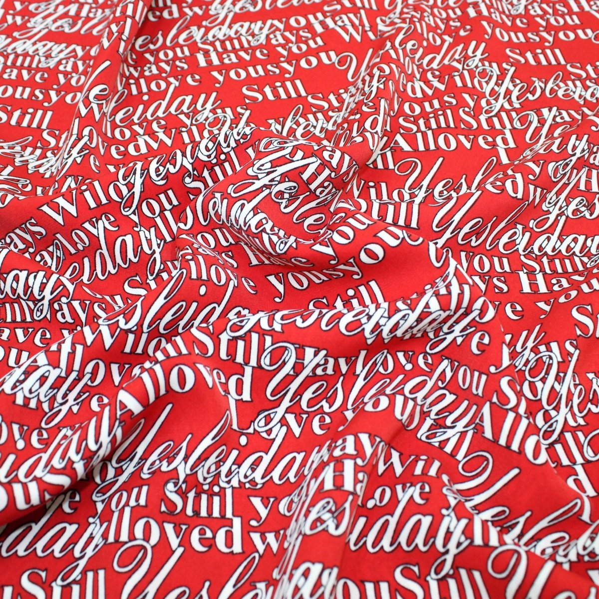 3 Metres Dressmaking Fashion Santana Crepe 55" wide Red - Pound A Metre