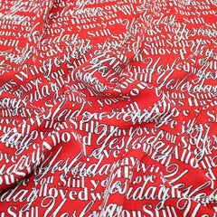 3 Metres Dressmaking Fashion Santana Crepe 55" wide Red - Pound A Metre