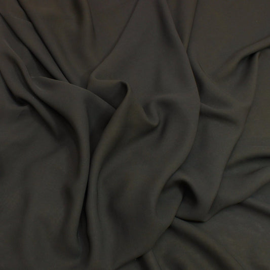 3 Metres Dressmaking Sheer Chiffon 55" Wide Charcoal Black - Pound A Metre