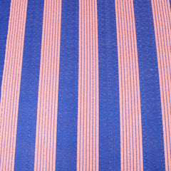3 Metres Dressmaking Textured Striped Jersey- 55" Wide Pink & Blue - Pound A Metre