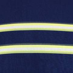 3 Metres Elegant Panel Stripe Georgette - 60" Wide Navy - Pound A Metre