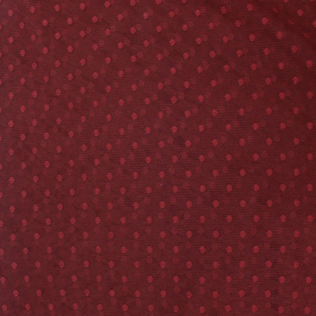 Pound A Metre 3 Metres Embroidery Stretch Net - 60" Wide Maroon