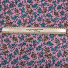 3 Metres Floral Daisy Dress-Rayon 45" Wide Pink - Pound A Metre