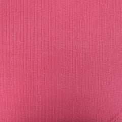 3 Metres Glossy Shine Ribbed Jersey - 55" Wide Flamingo Pink - Pound A Metre