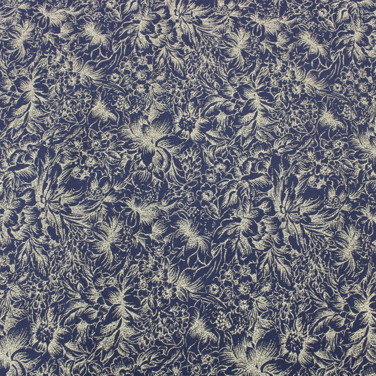 3 Metres Gold Foil Floral Stretch Mesh 55" wide Black - Pound A Metre