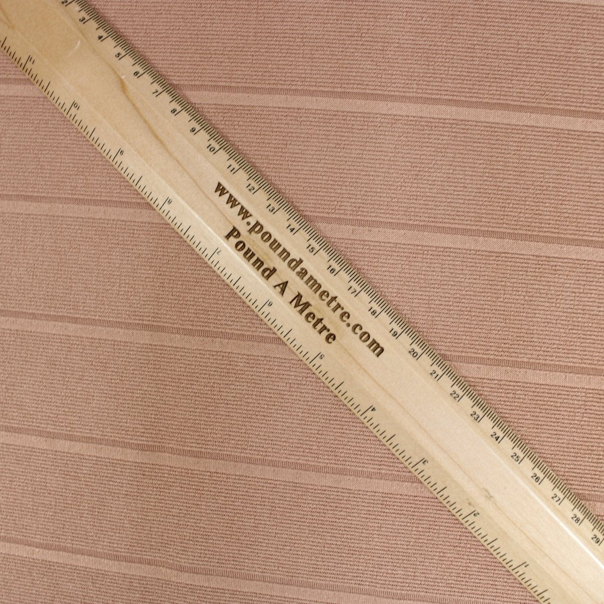 3 Metres High Fashion Comfort Ribbed Jersey - 55" Warm Brown - Pound A Metre