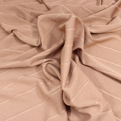 3 Metres High Fashion Comfort Ribbed Jersey - 55" Warm Brown - Pound A Metre
