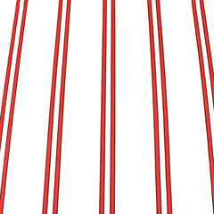 3 Metres Light Textured Crepe Striped Jersey - 55" Wide White & Red - Pound A Metre