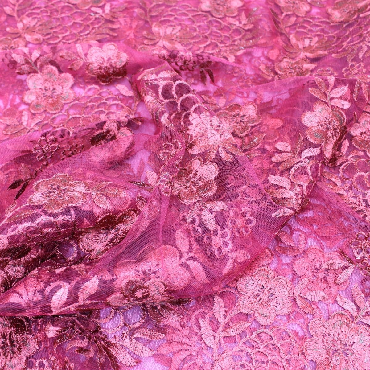 Metres Luxury Detailed Embroidered Bridal Lace Fabric 55