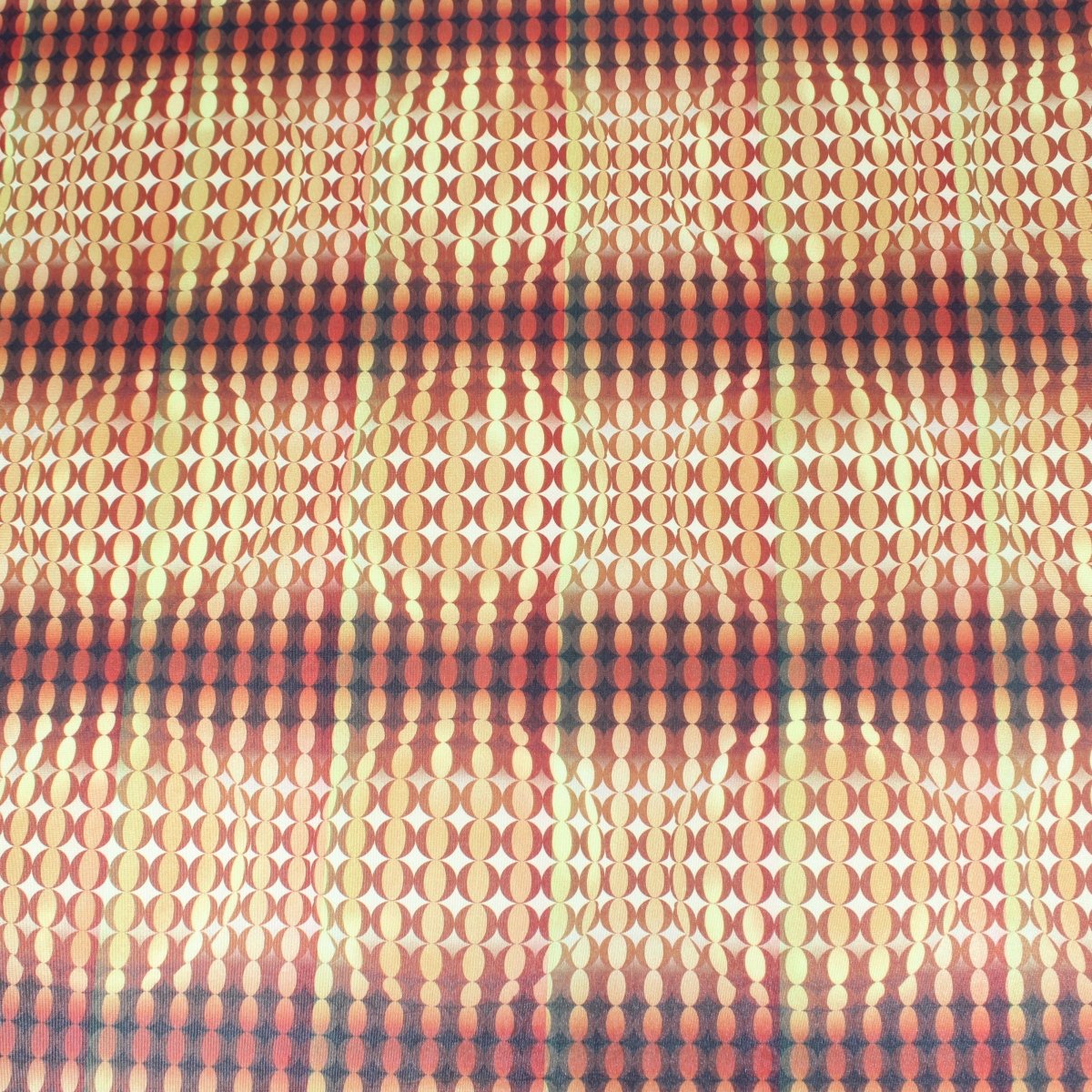 3 Metres Luxury Durable Patterned Satin Jersey - 55" Dark Orange - Pound A Metre