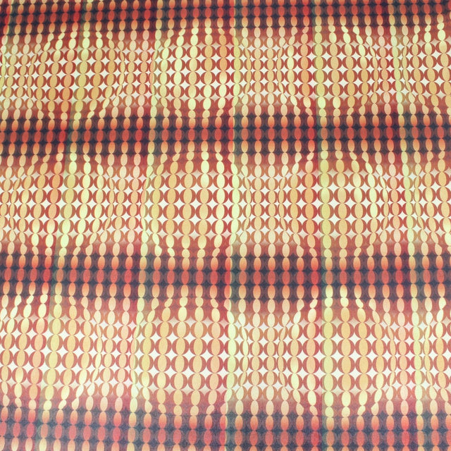 3 Metres Luxury Durable Patterned Satin Jersey - 55" Dark Orange - Pound A Metre